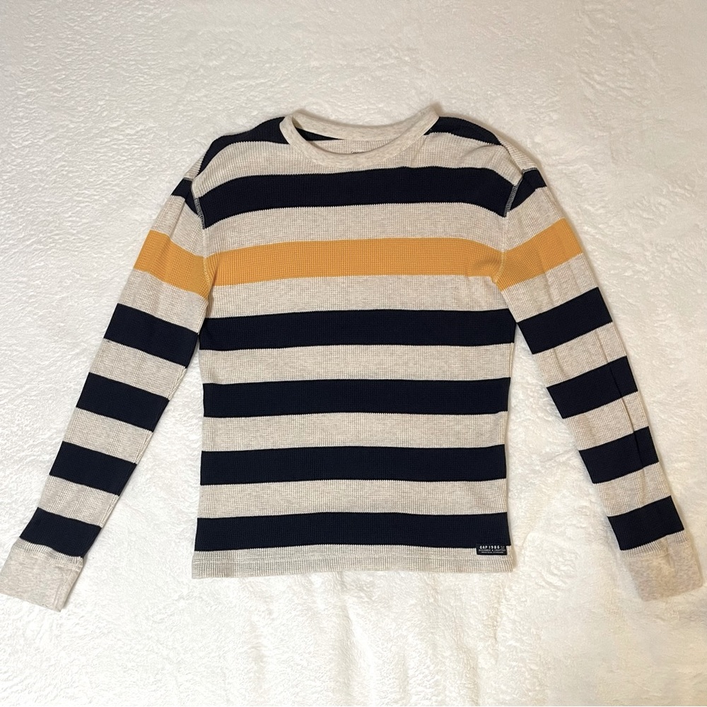 Gap Kids Striped Waffle-Knit T-Shirt